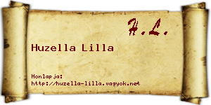 Huzella Lilla névjegykártya
